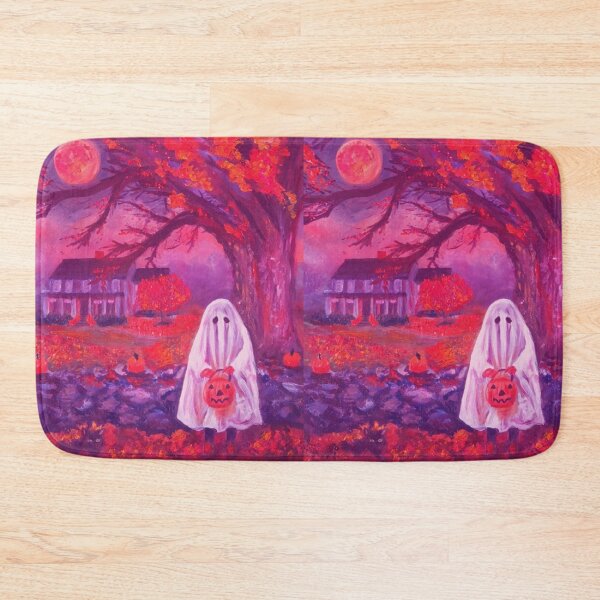 Item preview, Pink Trick or Treat Halloween Full Moon - Oil Painting Impressionist designed and sold by larrypnts.