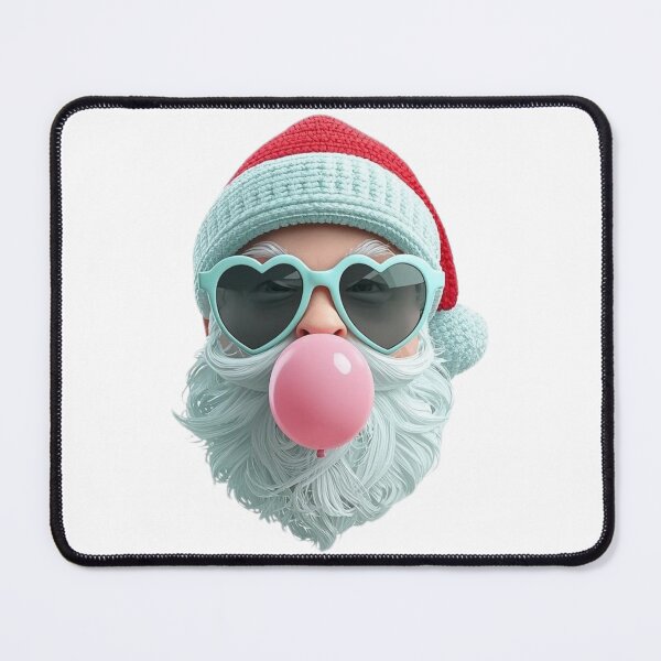 Item preview, Turquoise Santa Claus, Modern Amigurumi Style, Cute Christmas Holiday Design designed and sold by Mintiko2.
