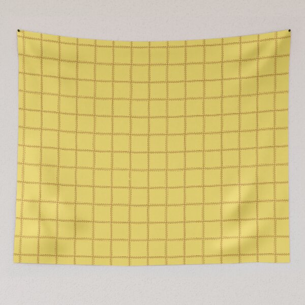 Item preview, Minimalist Yellow Grid Pattern designed and sold by ChuckleSpace.