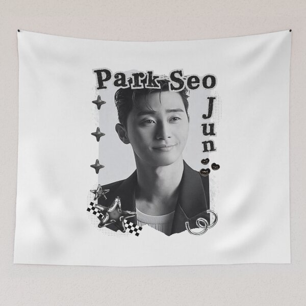 Item preview, Park Seo-joon (박서준) Korean Actor Kdrama Group Black and White Collage Digital Art Portrait designed and sold by AJUNICE STUDIO.