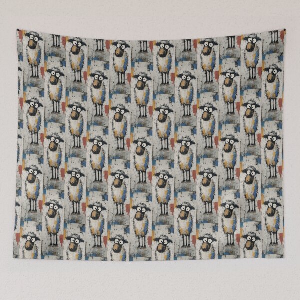 Item preview, Funny sheep with big eyes. designed and sold by MagelliShop.