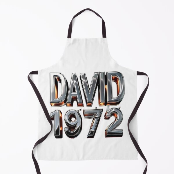 Item preview, David 1972 – Metallic Chrome Edition designed and sold by AlexLineArt.