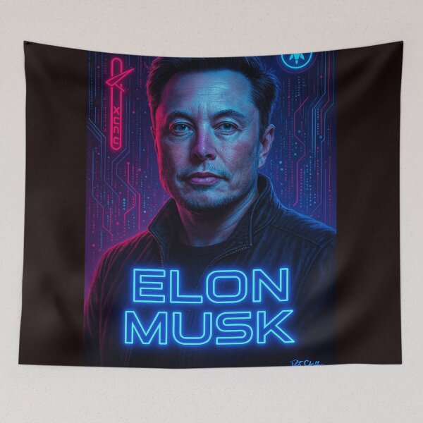 Item preview, Elon Musk – The Future Architect designed and sold by JFS-STUFFS.