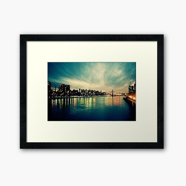 Hudson Cityscape Framed Art Print