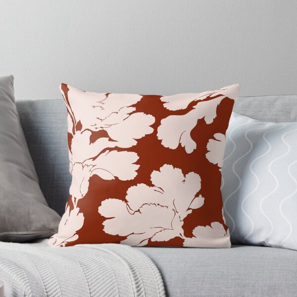 Item preview, Abstract flower pattern brown and cream designed and sold by Ilze Lucero.
