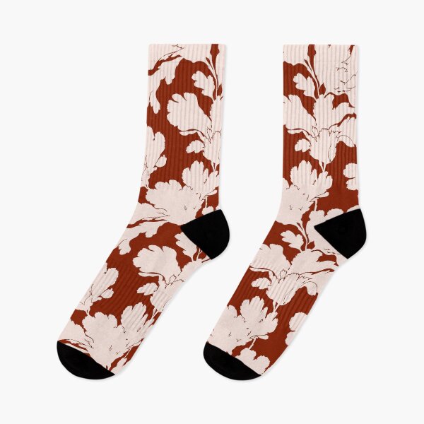 Item preview, Abstract flower pattern brown and cream designed and sold by Ilze Lucero.
