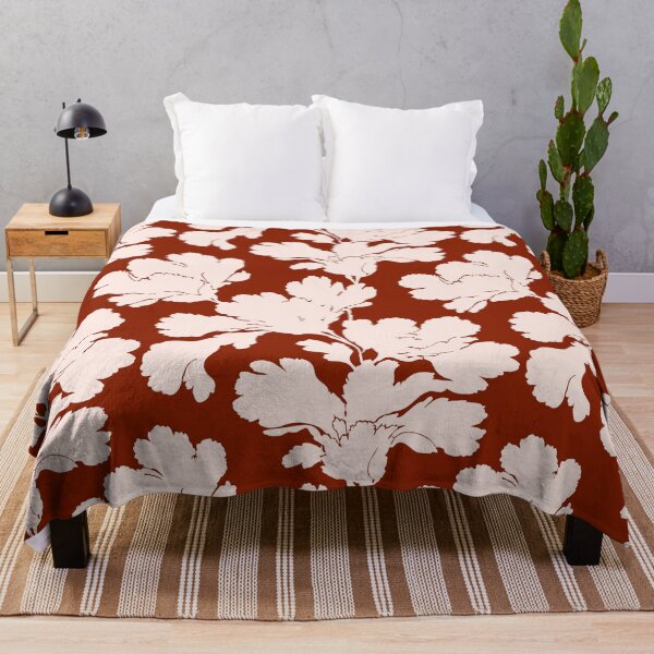 Item preview, Abstract flower pattern brown and cream designed and sold by Ilze Lucero.