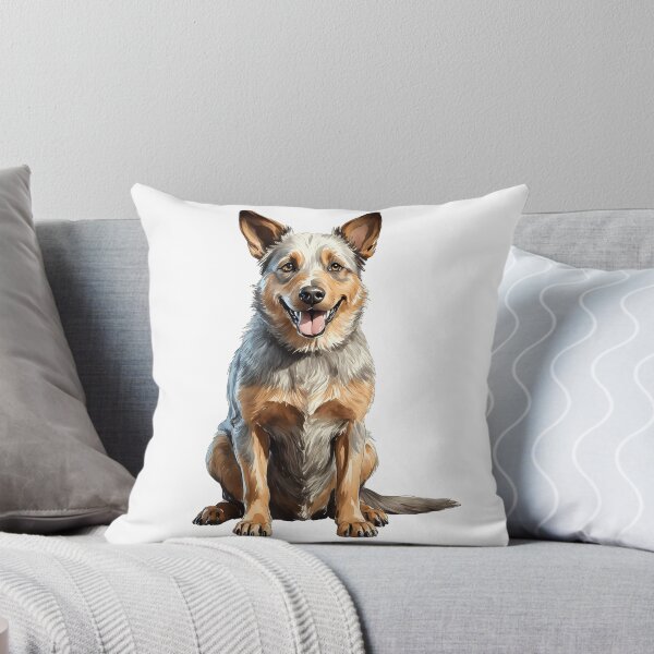 Item preview, Australian Cattle Dog Blue Heeler Puppy Watercolor designed and sold by Magnolia Valley Art.