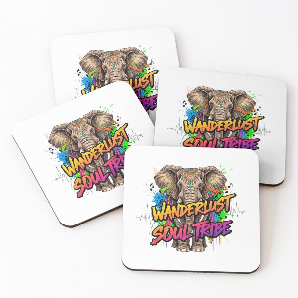 Item preview, Colorful Wanderlust Elephant Graffiti Art designed and sold by SholoStudio.