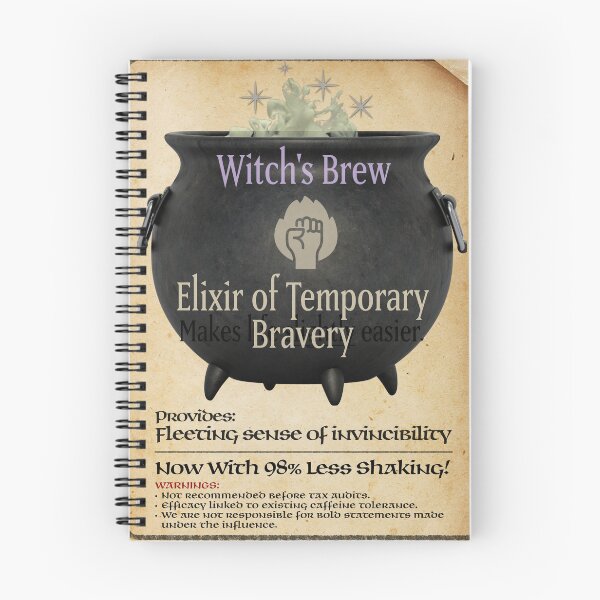 Item preview, Witch’s Brew Bravery Label – Funny Potion Tag for Bottles, Laptops & Gear designed and sold by RebelEmpire.