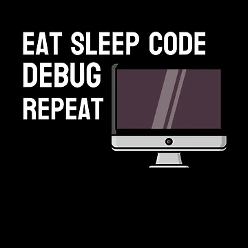 Artwork thumbnail, Eat Sleep Code Debug Repeat Coder by wprosser2008