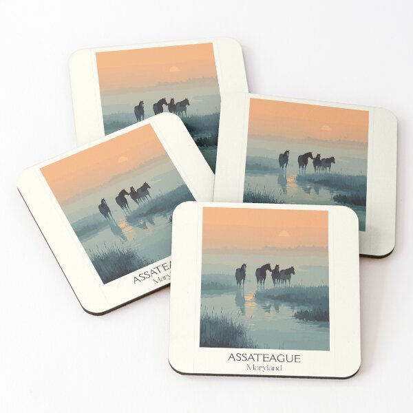 Item preview, Assateague Island Maryland | Wild Horses Poster designed and sold by TuncGK.