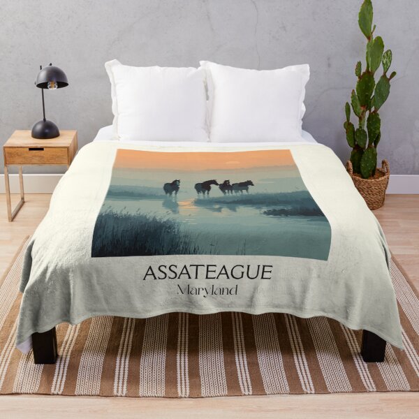 Item preview, Assateague Island Maryland | Wild Horses Poster designed and sold by TuncGK.