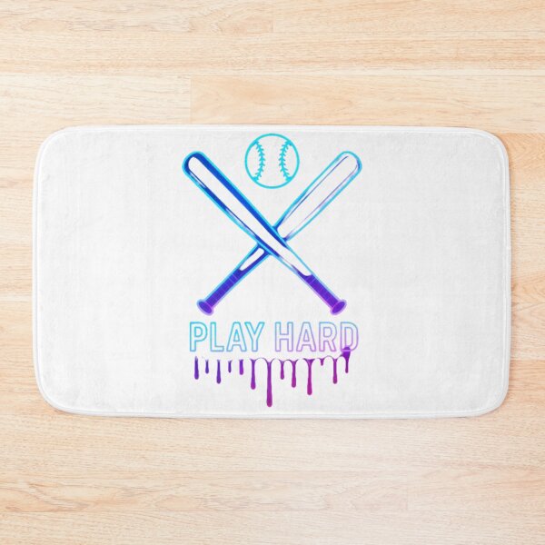 Item preview, Neon Baseball Bats X – Play Hard Retro Sports Glow Design designed and sold by FUIRY .