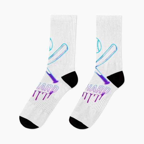 Item preview, Neon Baseball Bats X – Play Hard Retro Sports Glow Design designed and sold by FUIRY .