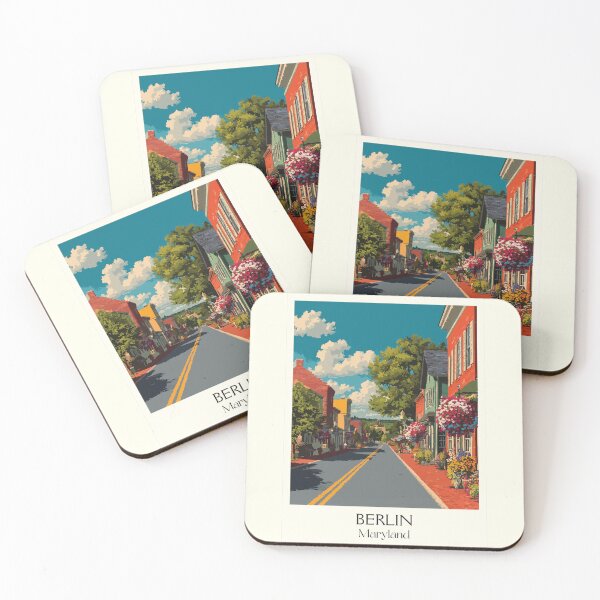 Item preview, Berlin Maryland Main Street | Small Town Charm Poster designed and sold by TuncGK.