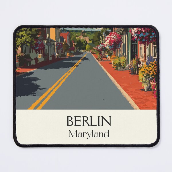Item preview, Berlin Maryland Main Street | Small Town Charm Poster designed and sold by TuncGK.