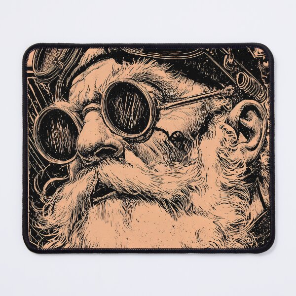 Item preview, Steampunk Santa – Vintage Cyber Christmas Rebel designed and sold by Absyntart.