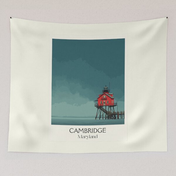 Item preview, Cambridge Maryland Lighthouse | Choptank River Poster designed and sold by TuncGK.