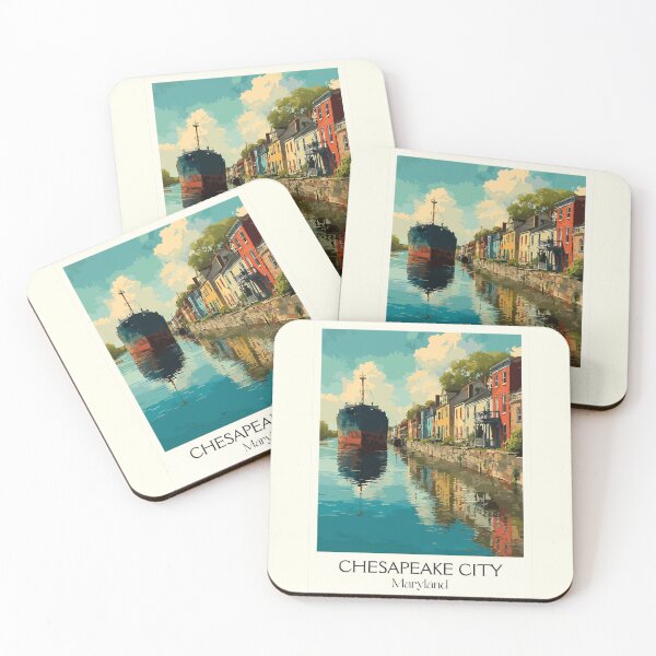 Item preview, Chesapeake City Maryland Canal | Historic Port Town Poster designed and sold by TuncGK.