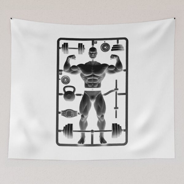 Item preview, Funny Gym Male Bodybuilder Model Kit Bodybuilding Workout designed and sold by GrandeDuc.