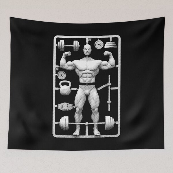 Item preview, Funny Gym Male Bodybuilder Model Kit Bodybuilding Workout designed and sold by GrandeDuc.