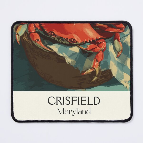 Item preview, Crisfield Maryland Blue Crabs | Seafood Capital Poster designed and sold by TuncGK.