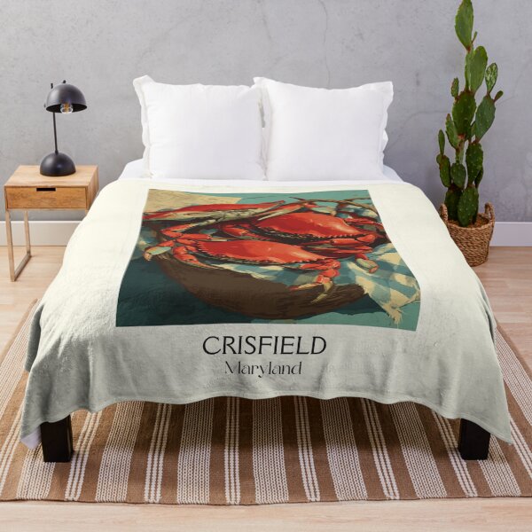 Item preview, Crisfield Maryland Blue Crabs | Seafood Capital Poster designed and sold by TuncGK.