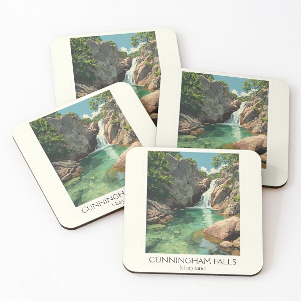 Item preview, Cunningham Falls Maryland State Park | Waterfall Poster designed and sold by TuncGK.