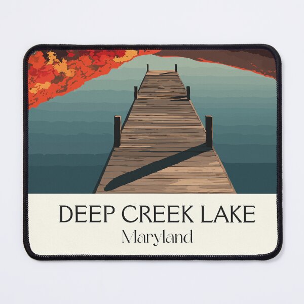 Item preview, Deep Creek Lake Maryland | Autumn Pier Poster designed and sold by TuncGK.