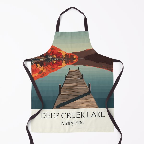 Item preview, Deep Creek Lake Maryland | Autumn Pier Poster designed and sold by TuncGK.