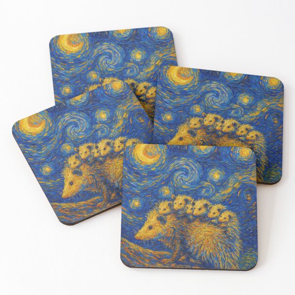 Item preview, Opossum Starry Night Opossum Lovers designed and sold by will freed18.