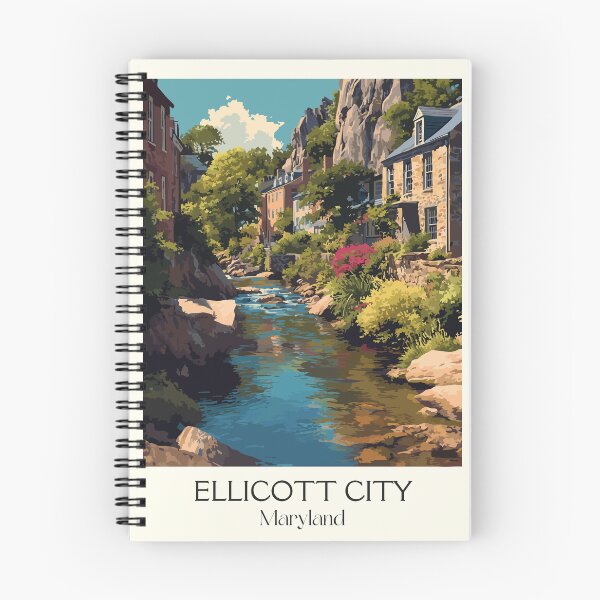 Item preview, Ellicott City Maryland Historic Main Street | Mill Town Poster designed and sold by TuncGK.
