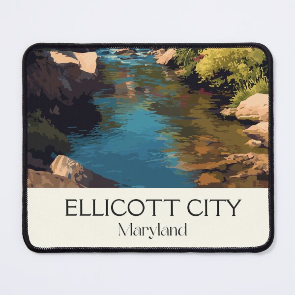 Item preview, Ellicott City Maryland Historic Main Street | Mill Town Poster designed and sold by TuncGK.