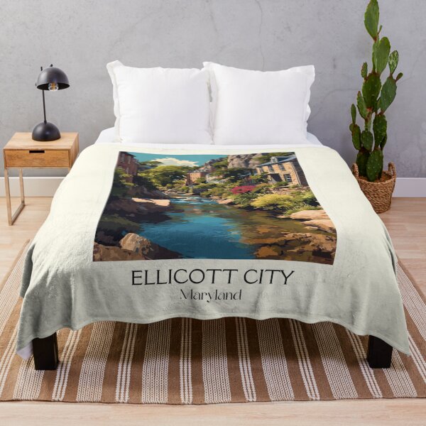 Item preview, Ellicott City Maryland Historic Main Street | Mill Town Poster designed and sold by TuncGK.