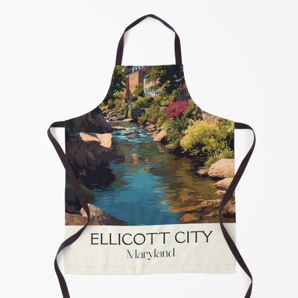 Item preview, Ellicott City Maryland Historic Main Street | Mill Town Poster designed and sold by TuncGK.