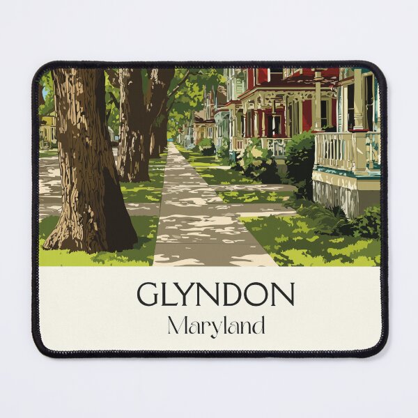 Item preview, Glyndon Maryland Historic District | Victorian Town Poster designed and sold by TuncGK.
