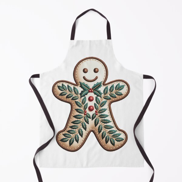 Item preview, Frosted Gingerbread Man Embroidery designed and sold by JediKittenWars.
