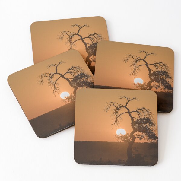 Item preview, Sun Caught in the Thorns — African Sunset Silhouette designed and sold by DavideAntoniani.