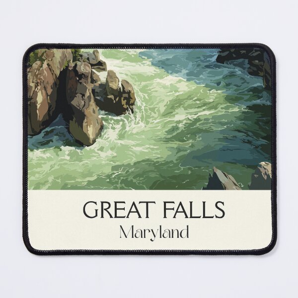 Item preview, Great Falls Maryland Potomac River | Rushing Rapids Poster designed and sold by TuncGK.