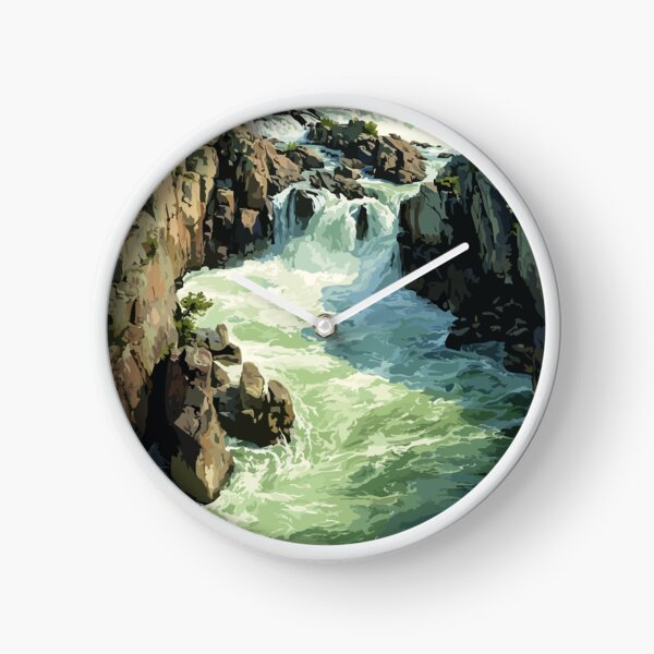Item preview, Great Falls Maryland Potomac River | Rushing Rapids Poster designed and sold by TuncGK.