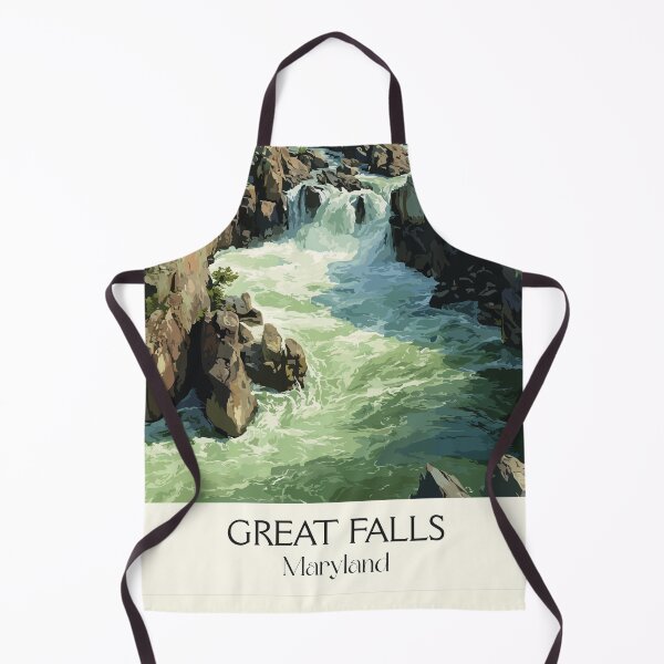 Item preview, Great Falls Maryland Potomac River | Rushing Rapids Poster designed and sold by TuncGK.
