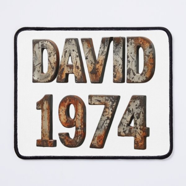 Item preview, David 1974 – Rusty Vintage Edition designed and sold by AlexLineArt.