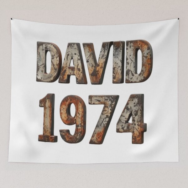 Item preview, David 1974 – Rusty Vintage Edition designed and sold by AlexLineArt.
