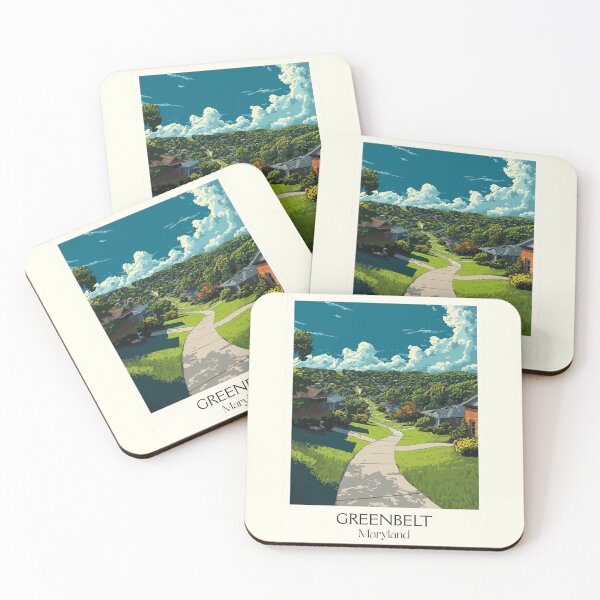 Item preview, Greenbelt Maryland Planned Community | Utopian Town Poster designed and sold by TuncGK.