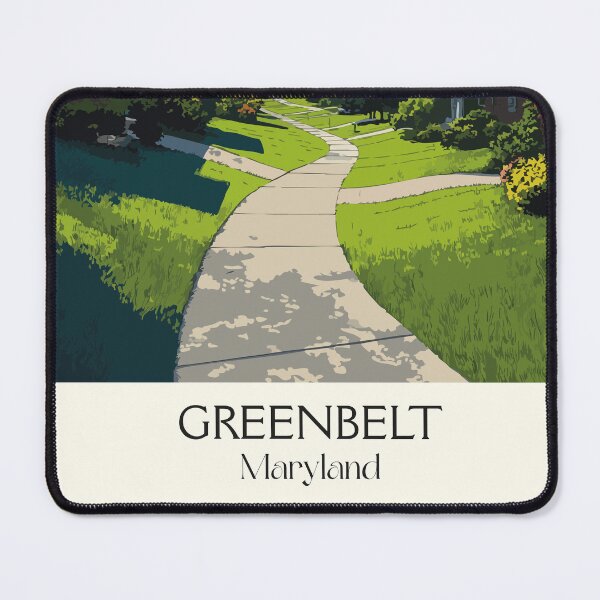 Item preview, Greenbelt Maryland Planned Community | Utopian Town Poster designed and sold by TuncGK.