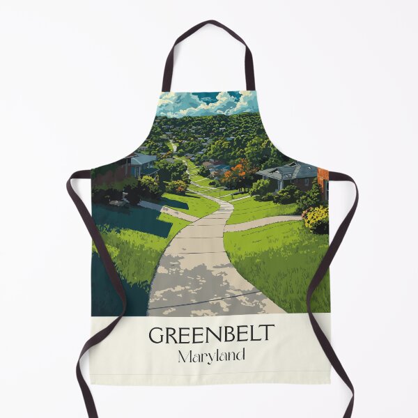 Item preview, Greenbelt Maryland Planned Community | Utopian Town Poster designed and sold by TuncGK.
