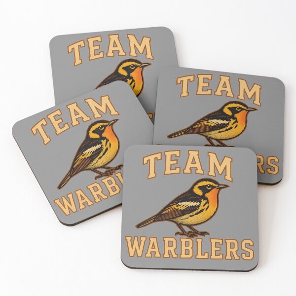 Item preview, Team Warblers – Blackburnian Warbler Vintage Design designed and sold by Brainy Bird's Place.