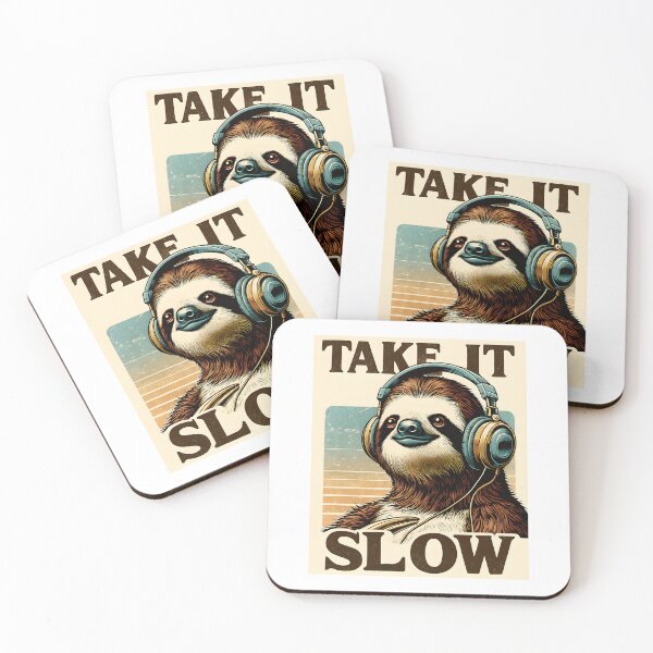 Item preview, Take It Slow Sloth Headphones designed and sold by dreampik.