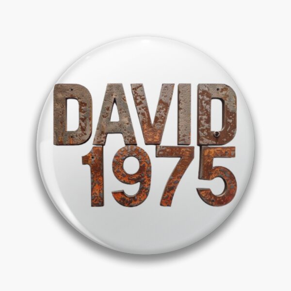 Item preview, David 1975 – Rusty Vintage Edition designed and sold by AlexLineArt.